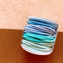 Candy color basic hair ties set for kids
