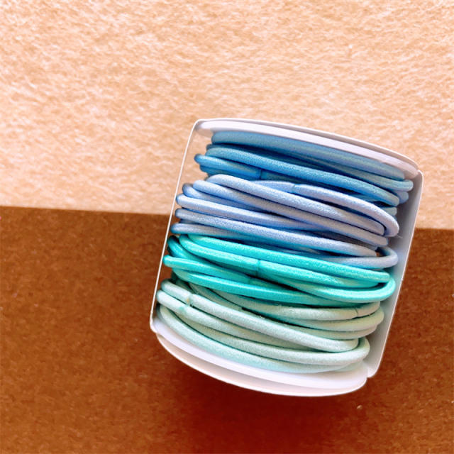 Candy color basic hair ties set for kids