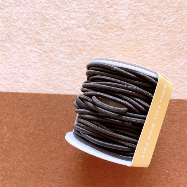 Candy color basic hair ties set for kids