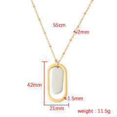 Hot sale dog tag pendant stainless steel necklace