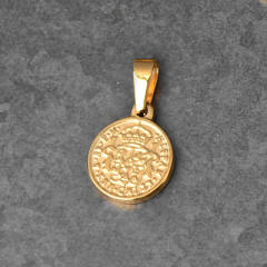 18KG stainless steel portrait coin pendant for necklace