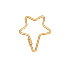 DIY heart shape star shape stainless steel jewelry diy connect clasp