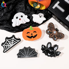 Funny halloween pumkin ghost hair claw clips