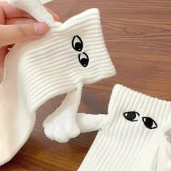 Hot sale Magnetic attraction hand couple socks women men tiktok