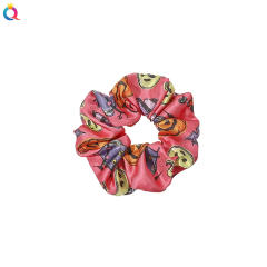 Halloween series pumkin ghoast bat pattern scrunchies
