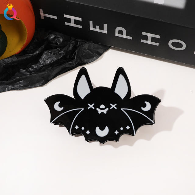 Halloween the bat design festival hair claw clips 8.5CM