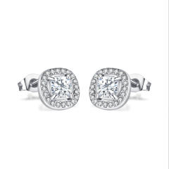 Classic diamond stainless steel necklace set wedding jewelry