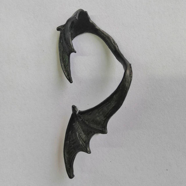 Gothic the eagle bat design ear wrap with studs earrings halloween