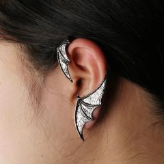 Gothic the eagle bat design ear wrap with studs earrings halloween