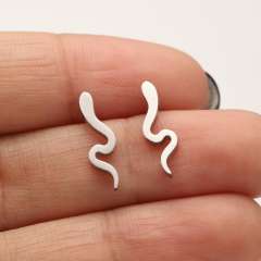 ins MINI size snake stainless steel studs earrings
