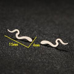 ins MINI size snake stainless steel studs earrings