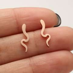 ins MINI size snake stainless steel studs earrings