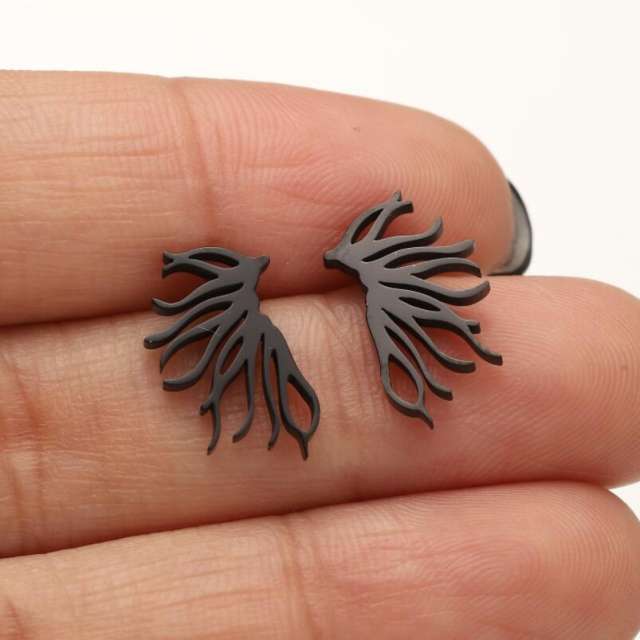 Unique stainless steel studs earrings