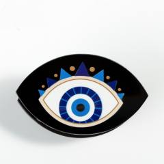 Personality evil eye hair claw clips for women