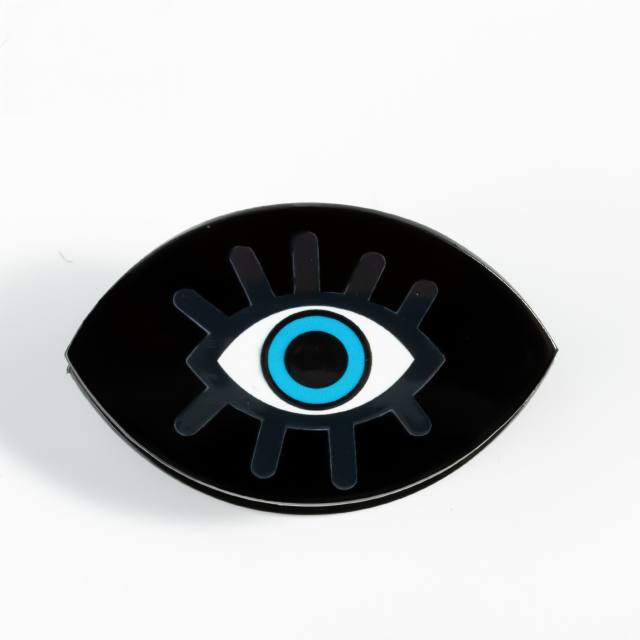 Personality evil eye hair claw clips for women