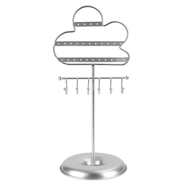 Hot sale heart cloud metal material jewelry display stand