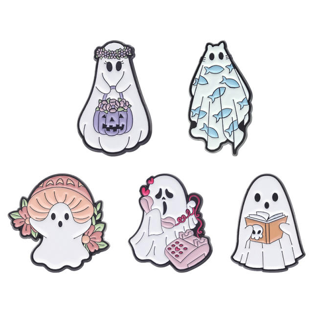 Halloween the ghost metal pin brooch gift brooch