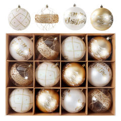12PCS sweet candy color christmas ball party festival decoration pendant set