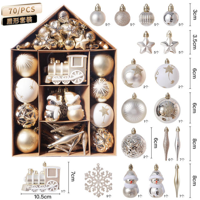 70pcs popular christmas festival home decoration pendant