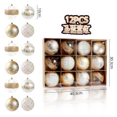 12PCS sweet candy color christmas ball party festival decoration pendant set