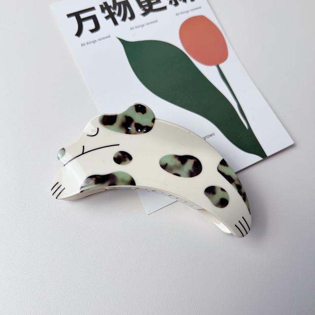 Winter design Dalmatians animal Acetate fiber hair claw clips