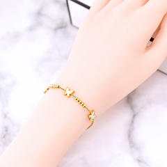 Personality butterfly life tree evil eye stainless steel bracelet