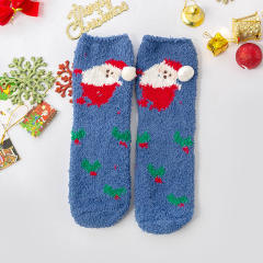 Christmas Coral velvet warm socks