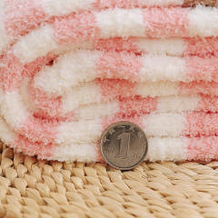 Winter warm Coral velvet cute animal striped girls long socks