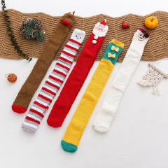 Christmas Coral velvet warm long socks for women