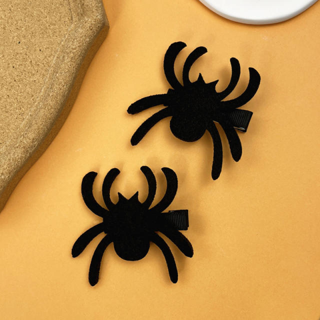 Halloween spider pumpkin ghost hair clips set