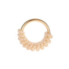Cheap price gold color circle alloy earrings