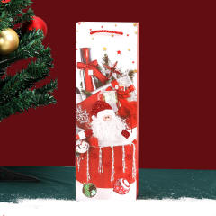 Christmas red wine packing paper bag 1pcs price
