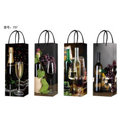 Christmas red wine packing paper bag 1pcs price