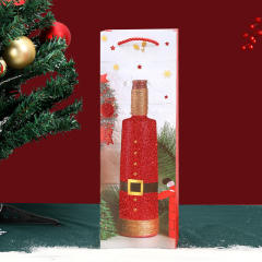 Christmas red wine packing paper bag 1pcs price