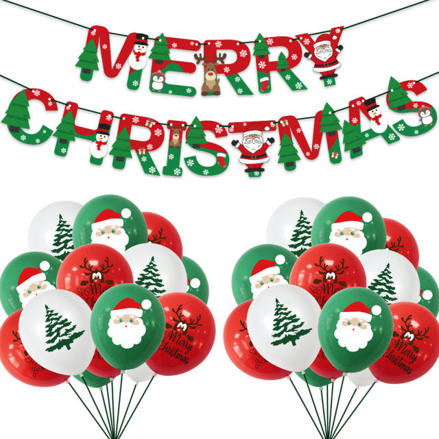 Christmas home shopping mall decoration balloon set