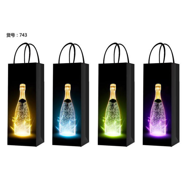 Christmas red wine packing paper bag 1pcs price