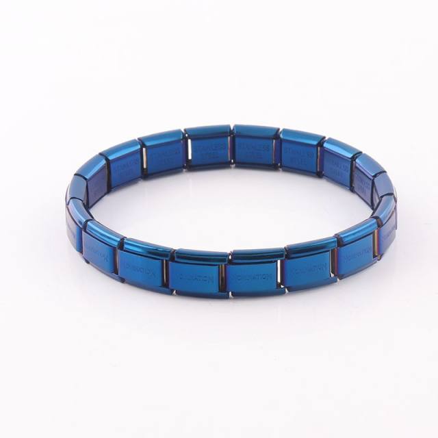 304 stainless steel elastic bangle bracelet for men