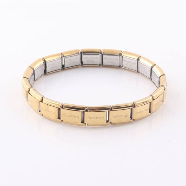 304 stainless steel elastic bangle bracelet for men