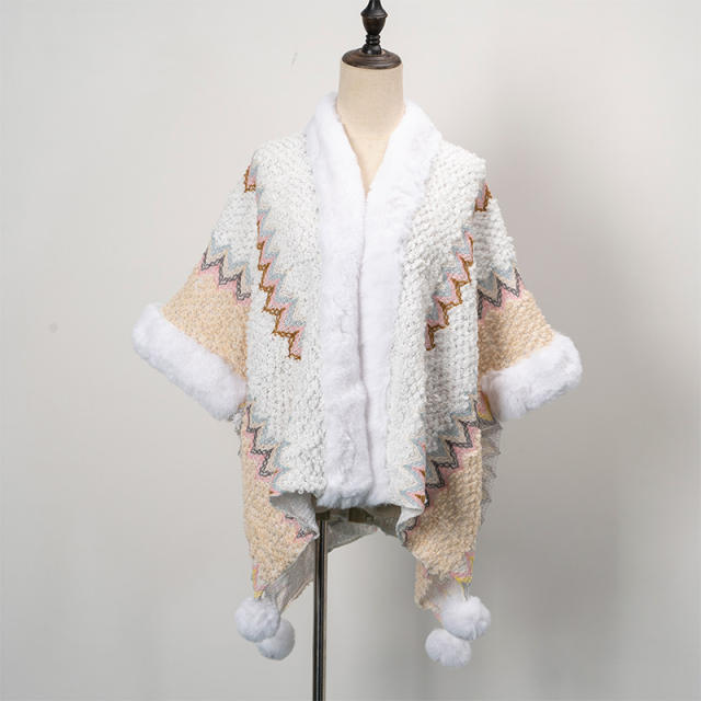 National trend fluffy shawl