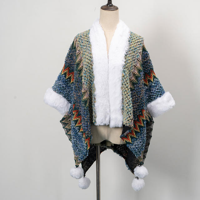 National trend fluffy shawl