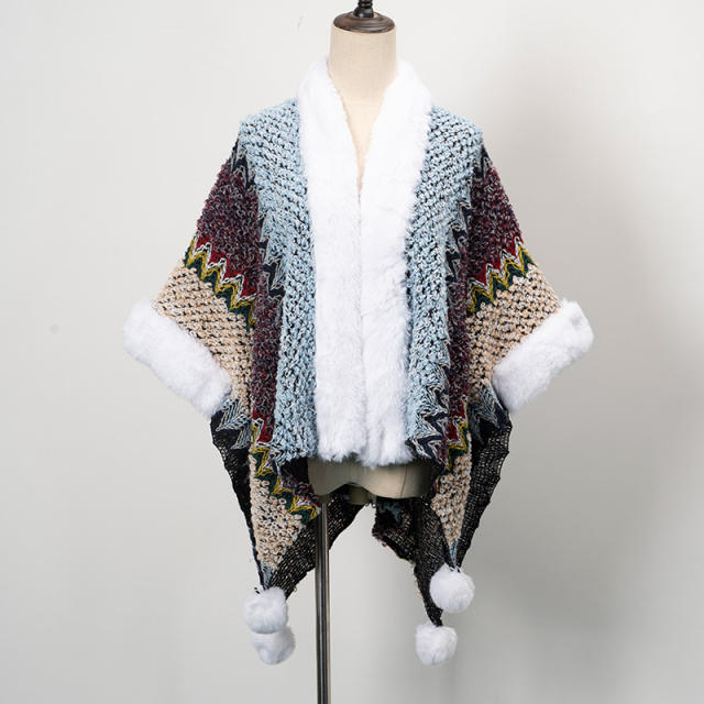 National trend fluffy shawl