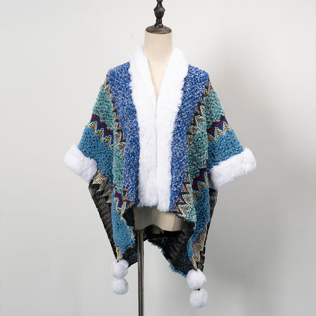 National trend fluffy shawl