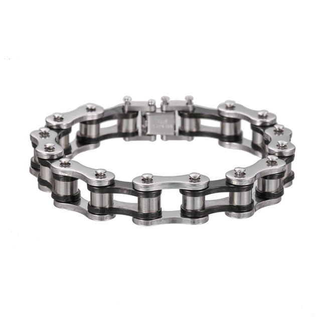 Punk trend stainless steel Bicycle chain bracelet for men