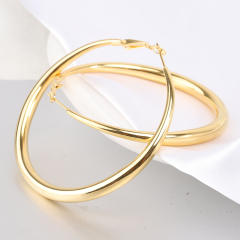 6MM large hoop stainless steel earrings