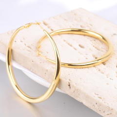 6MM large hoop stainless steel earrings