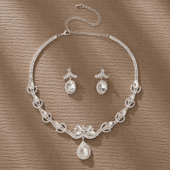 Diamond necklace set for bridal prom