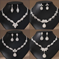Diamond necklace set for bridal prom