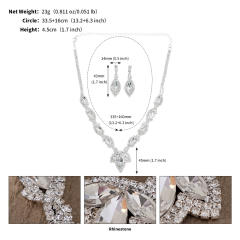 Diamond necklace set for bridal prom