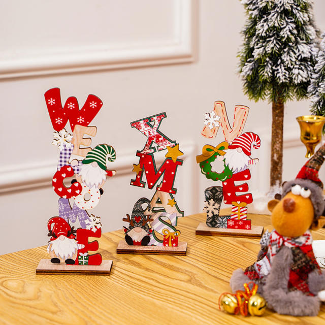 Christmas decoration for table wood christmas gift
