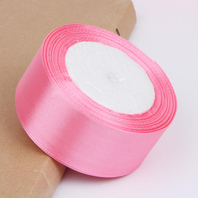 4cm plain color stain ribbon wedding festival gift packing 25 yard